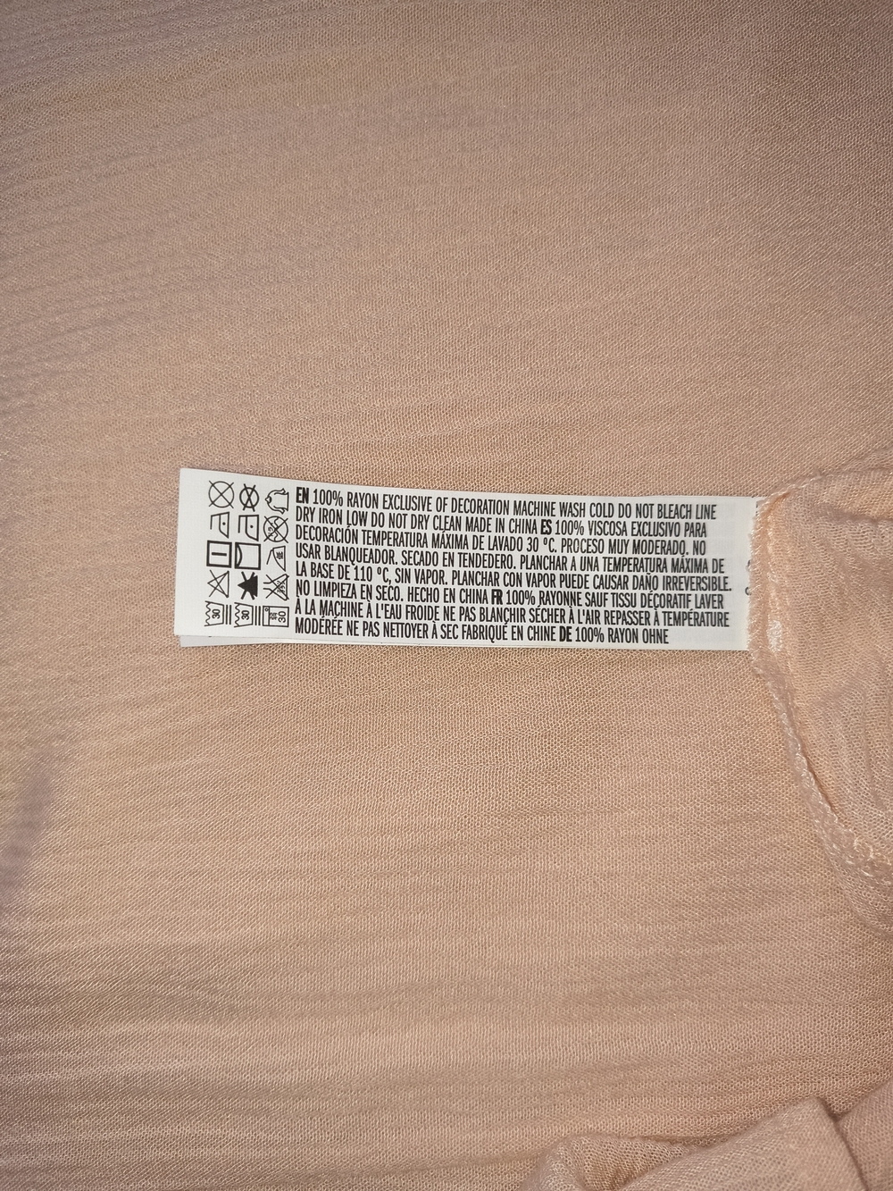 Forever 21 Light Peach/Pink Lace-Trim Maxi Chemise - Picture 6 of 7